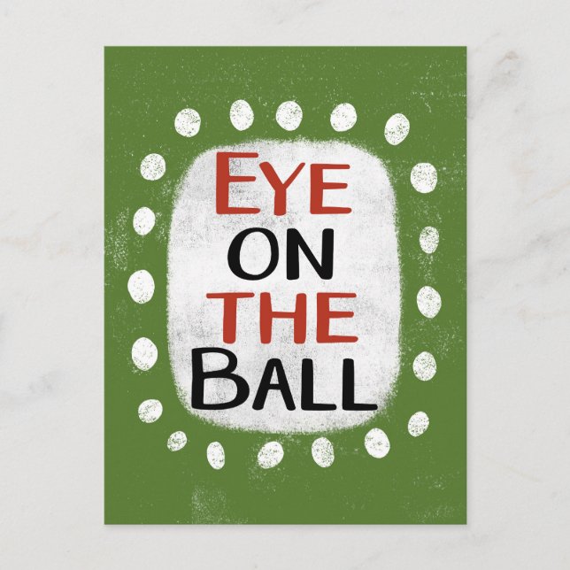 Carte postale "L'Œil sur la balle" (Devant)