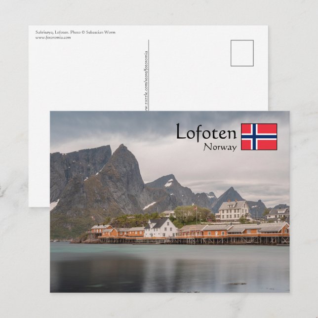 Carte Postale Lofoten Norvège (Devant / Derrière)