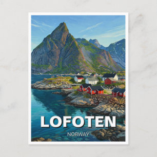 Carte Postale Lofoten Norvège Travel