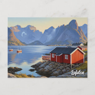 Carte Postale Lofoten Norvège Travel