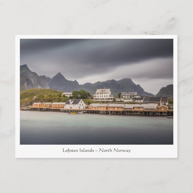 Carte Postale Lofoten Norvège Village de pêcheurs (Devant)