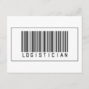 Carte Postale Logisticien de code barre