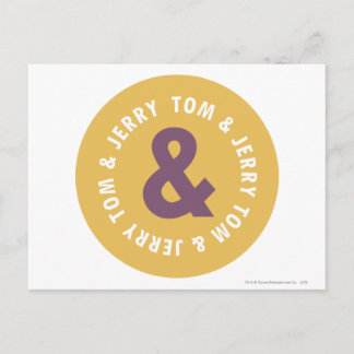 Carte Postale Logo 3 Tom et Jerry Round