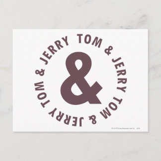 Carte Postale Logo 8 Tom et Jerry Round