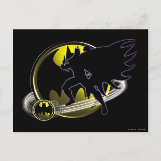 Carte Postale Logo Batman et Circle (Devant)