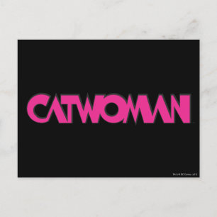 Carte Postale Logo Catwoman rose