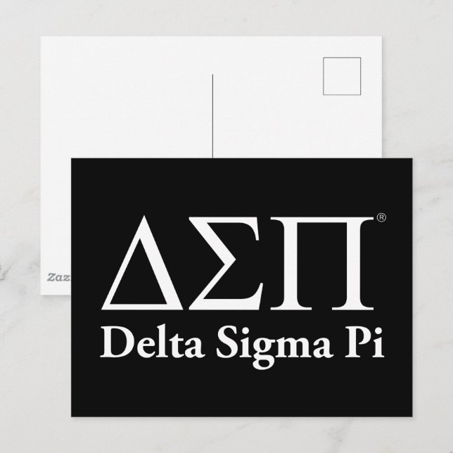 Carte Postale Logo Classique Delta Sigma Pi (Devant / Derrière)