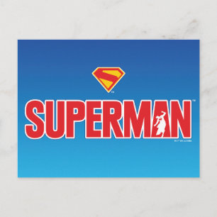 Carte Postale Logo classique Superman Bold