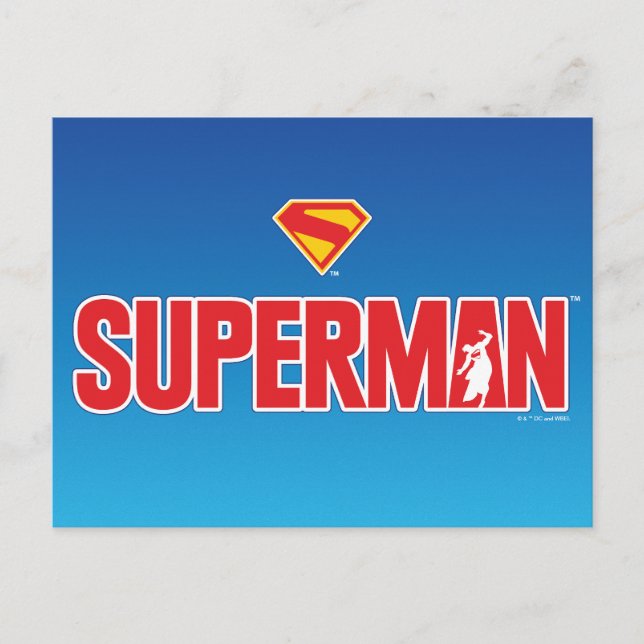 Carte Postale Logo classique Superman Bold (Devant)