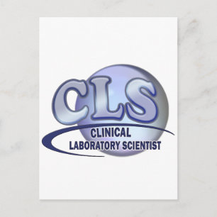 Carte Postale LOGO CLS FunBlue - SCIENTIFIQUE DU LABORATOIRE CLI
