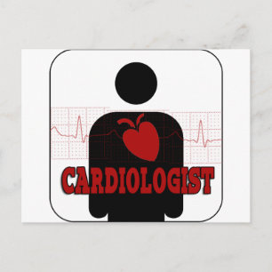 CARTE POSTALE LOGO DE CARDIOLOGUE
