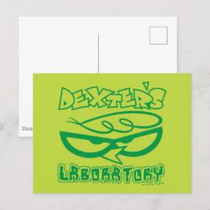 Carte Postale Logo de la face de laboratoire de Dexter
