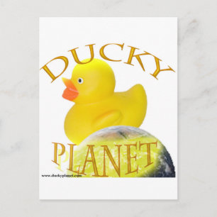Carte Postale Logo de la planète Ducky