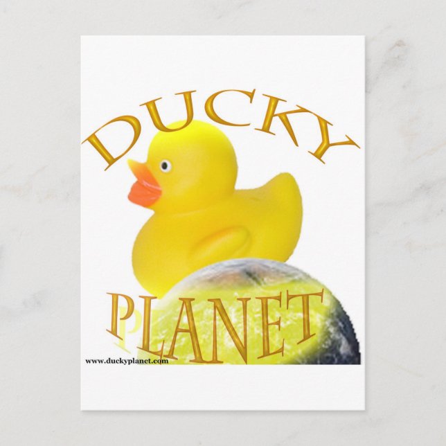 Carte Postale Logo de la planète Ducky (Devant)