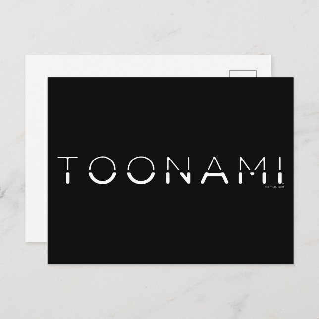 Carte Postale Logo de la police de toonami Split (Devant / Derrière)