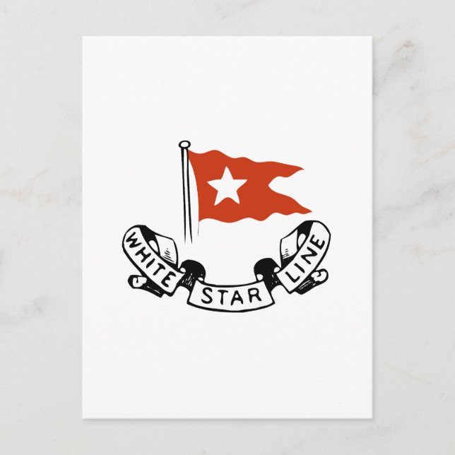 Carte Postale Logo de la White Star Line (Devant)