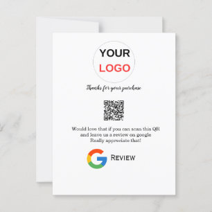 Carte Postale logo de l'entreprise de critique Google Scan QR cr