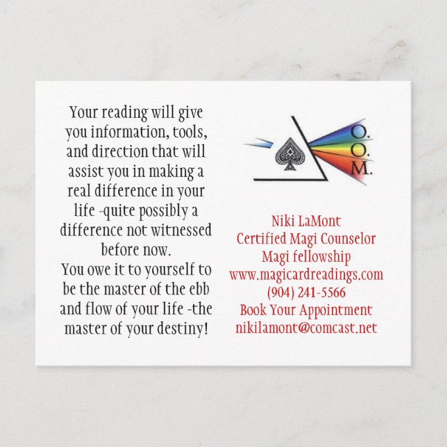 Carte Postale Logo de Magi, Niki LaMontCertifié Ma... - Personna (Devant)