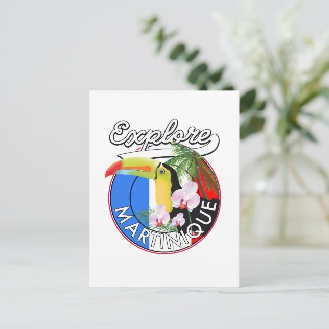 Carte Postale logo de Martinique Travel (Debout devant)
