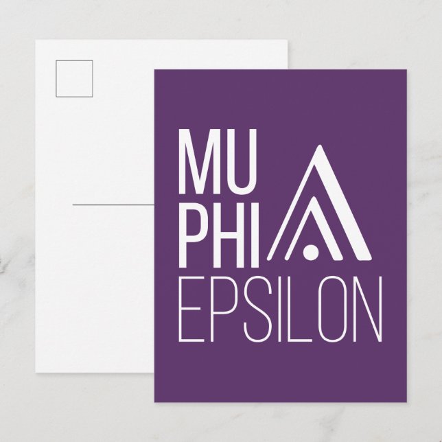 Carte Postale Logo de Mu Phi Epsilon (Devant / Derrière)