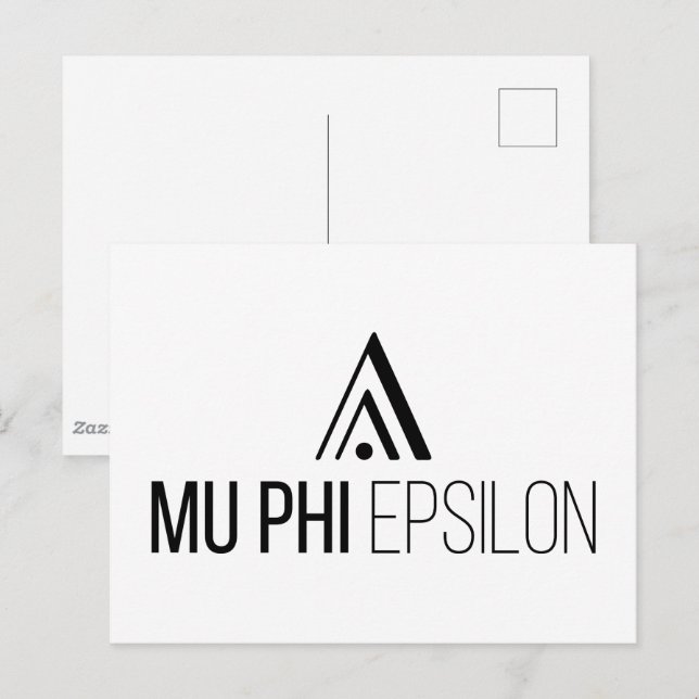Carte Postale Logo de Mu Phi Epsilon (Devant / Derrière)