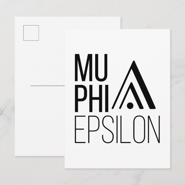 Carte Postale Logo de Mu Phi Epsilon (Devant / Derrière)