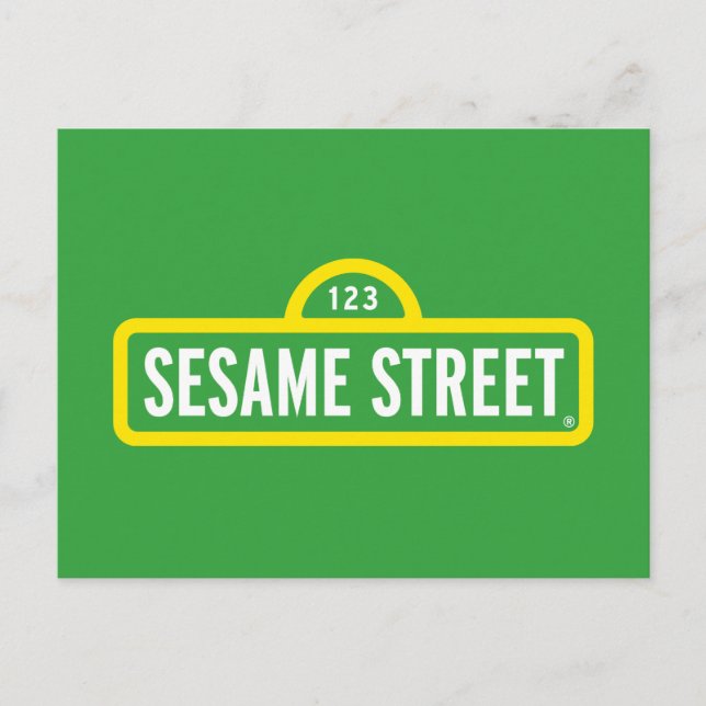 Carte Postale Logo de Sesame Street en couleur (Devant)