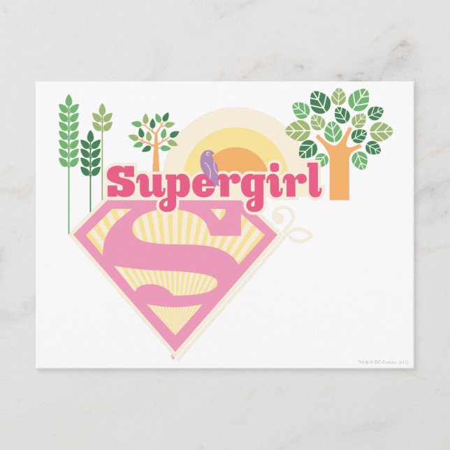 Carte Postale Logo de Supergirl (Devant)