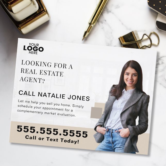Carte Postale Logo de vente immobilier (Créateur téléchargé)