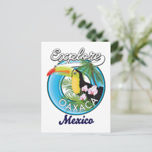 Carte Postale Logo de voyage Oaxaca Mexique