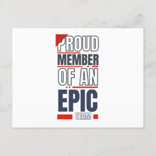 Carte Postale Logo d'entreprise personnalisé Travail d'équipe