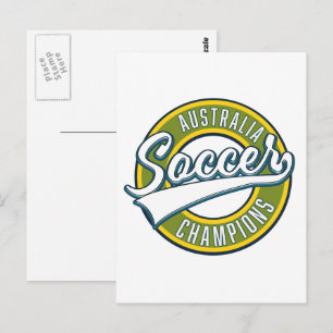 Carte Postale Logo des champions australiens de football.