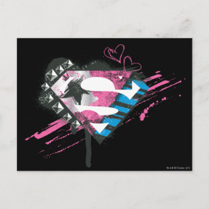 Carte Postale Logo des Coeurs Supergirl