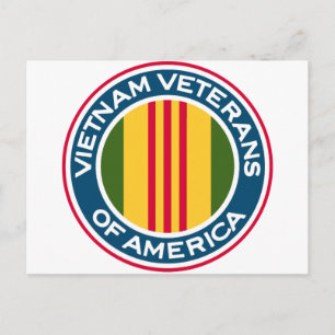 Carte Postale Logo des Vétérans d'Amérique du Vietnam