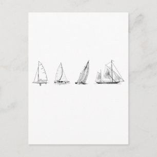 Carte Postale Logo des voiliers