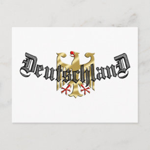 Carte Postale Logo Deutschland Eagle tee - shirt et présente