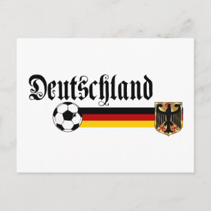 Carte Postale Logo Deutschland grand fussball