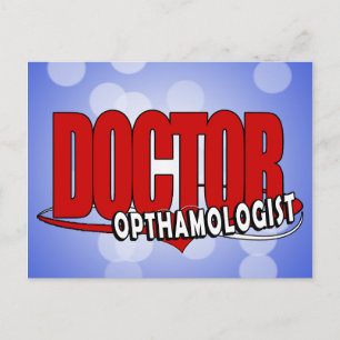 CARTE POSTALE LOGO DOCTOR OPTHAMOLOGISTE