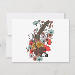 Carte Postale Logo Dragon Asiatique