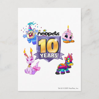Carte Postale Logo du 10e anniversaire