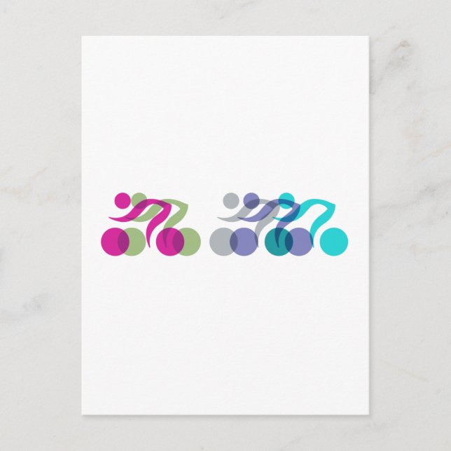Carte Postale Logo du cool Bikers (Devant)