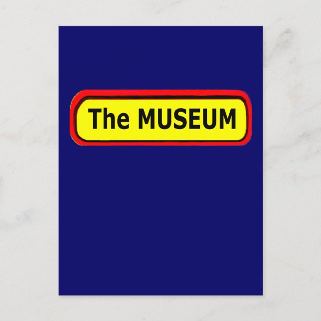 Carte Postale Logo du MUSÉE Le MUSÉE Zazzle (Devant)