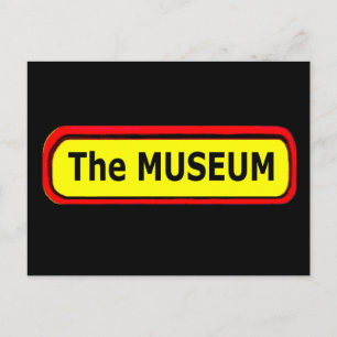 Carte Postale Logo du MUSÉE Le MUSÉE Zazzle