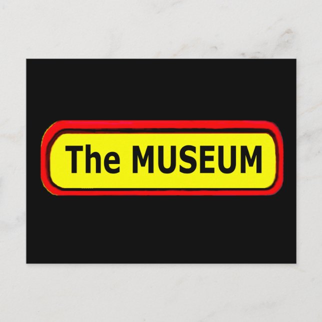 Carte Postale Logo du MUSÉE Le MUSÉE Zazzle (Devant)