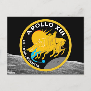 Carte Postale Logo du patch de mission Apollo 13 NASA