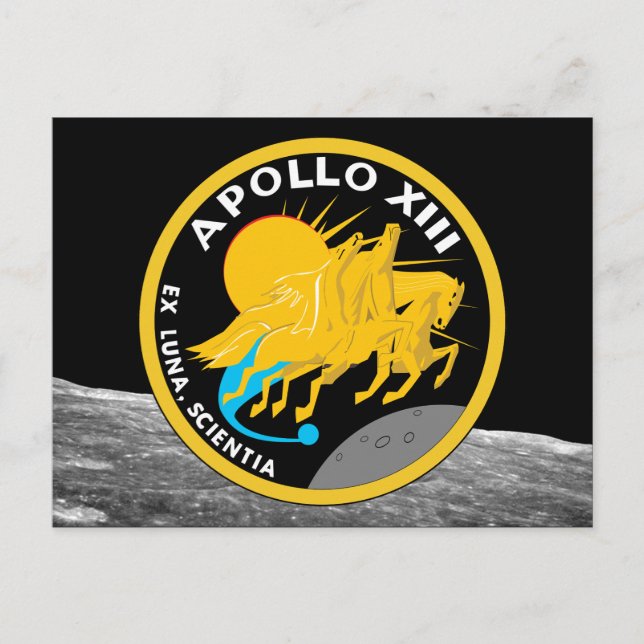 Carte Postale Logo du patch de mission NASA Apollo 13 (Devant)