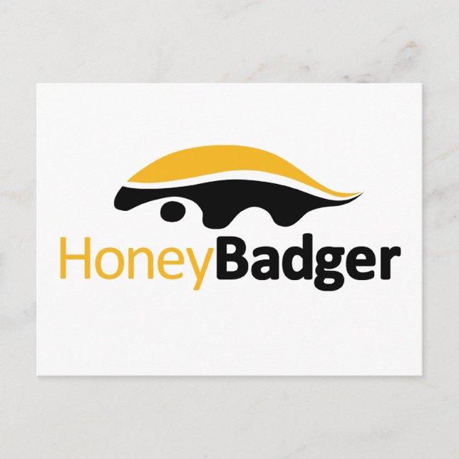 Carte Postale Logo Honey Badger (Devant)