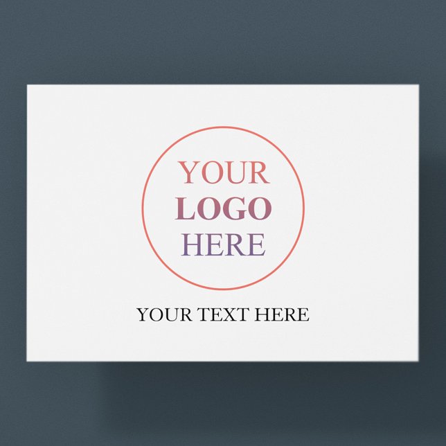 Carte Postale Logo Horizontal Personnalisé – Aucune Commande Min (Créateur téléchargé)
