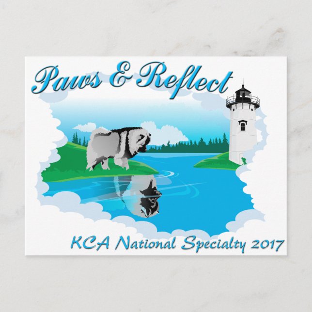 Carte Postale Logo KCA National pour les arrière - plans noirs (Devant)