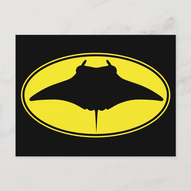 Carte Postale Logo Manta Ray (Devant)